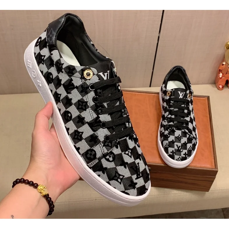 Louis Vuitton Louis Vuitton LV Trainer Monogram Checkerboard Sneakers Black