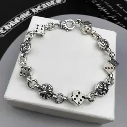 Chrome Hearts Chrome Hearts Dice & Floral Bracelet Silver - 1