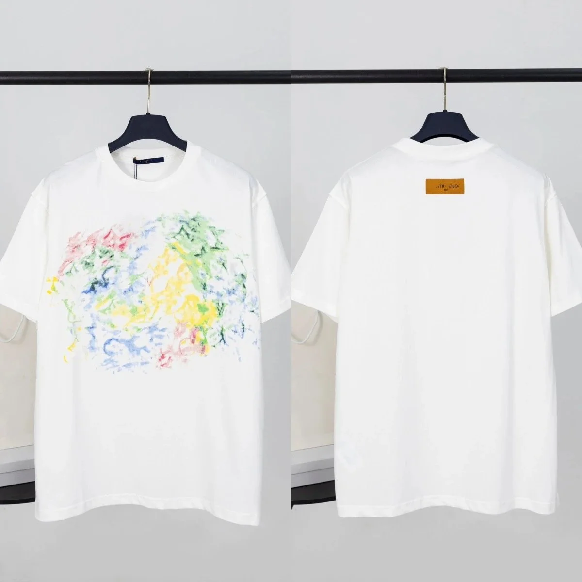 Other Unbranded Oversized T-Shirt with Abstract Print White - 1