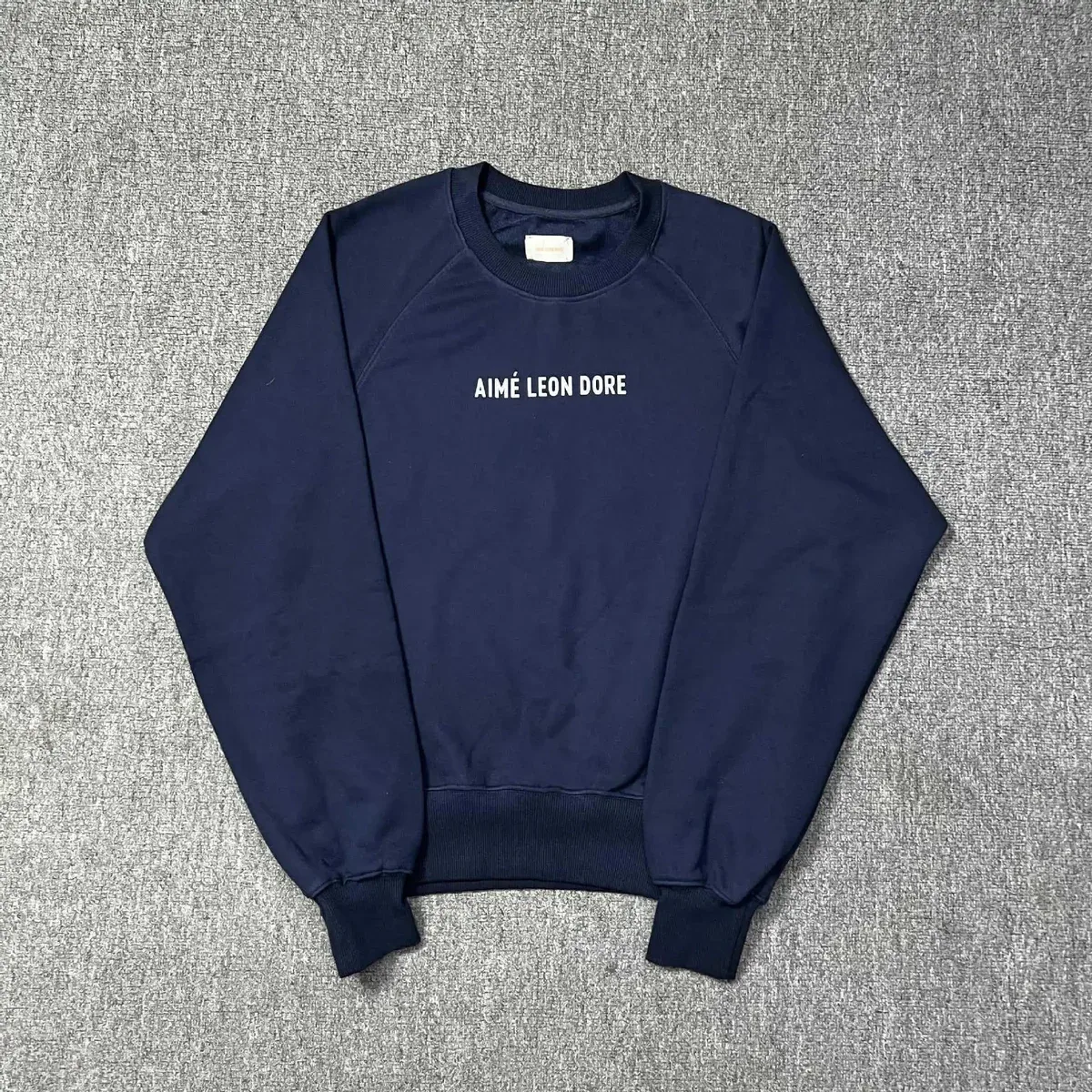 Aimé Leon Dore Aimé Leon Dore Navy Solid Crewneck Sweatshirt Navy - 1
