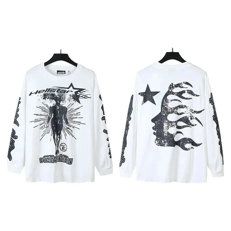 Hellstar Hellstar Studios VicarVeen White Long Sleeve T-Shirt White - 1
