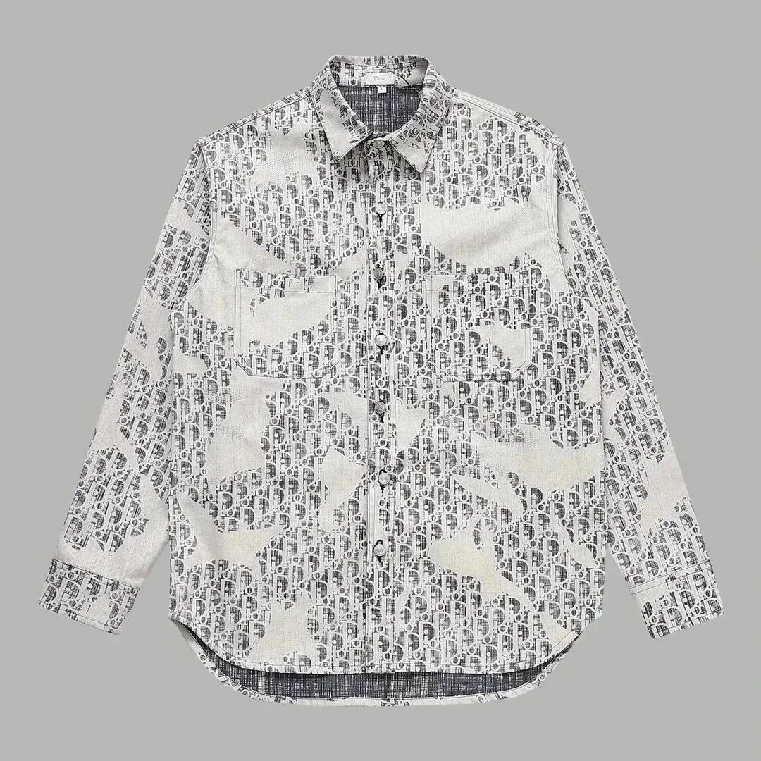 Dior Dior Oblique Print Shirt in White/Black White - 1