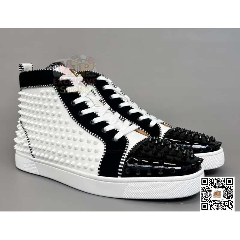 Christian Louboutin Christian Louboutin Louis Spiked White/Black Sneakers White - 1