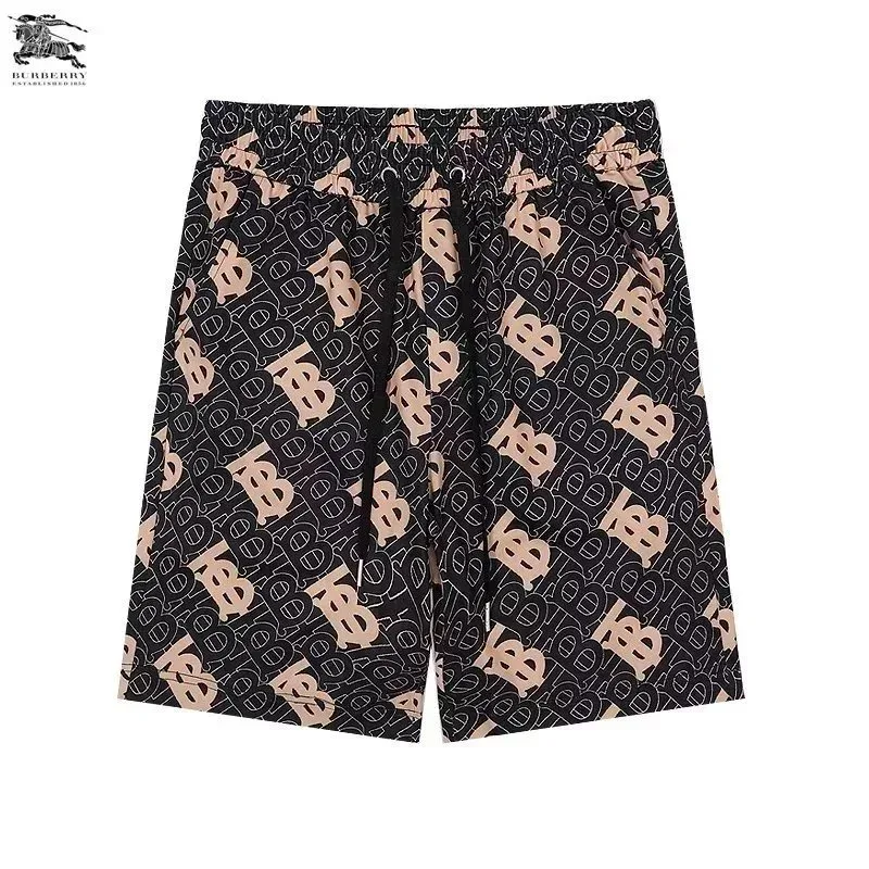 Burberry Burberry Monogram Print Shorts Black/Peach Black - 1
