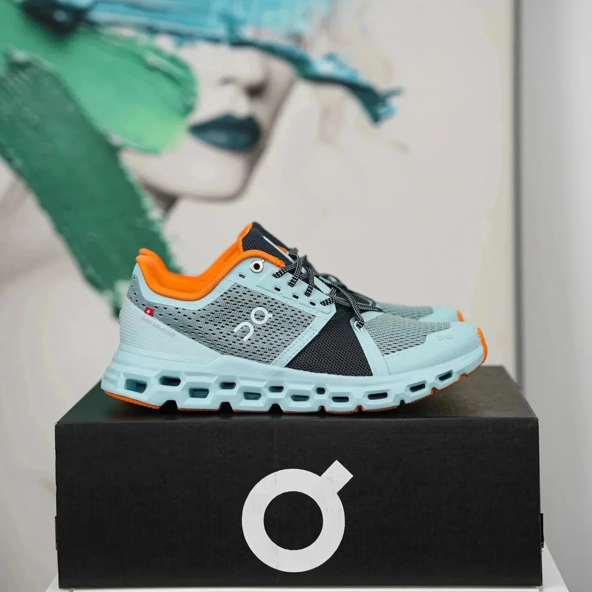 On Running On Cloud X Light Blue/Orange Sneakers Blue - 1