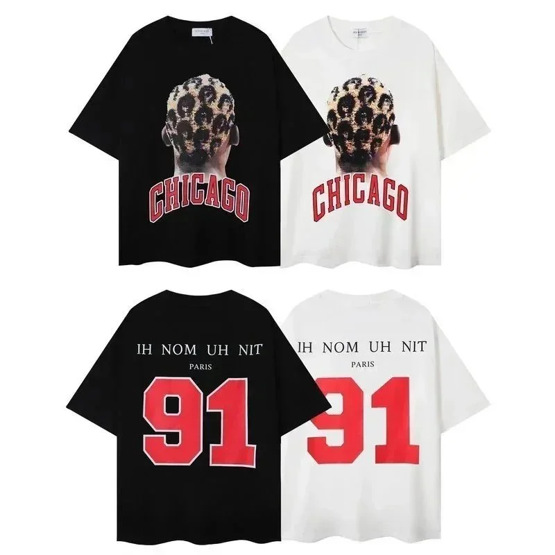 Essentials Unisex Chicago Print T-Shirt Black - 1