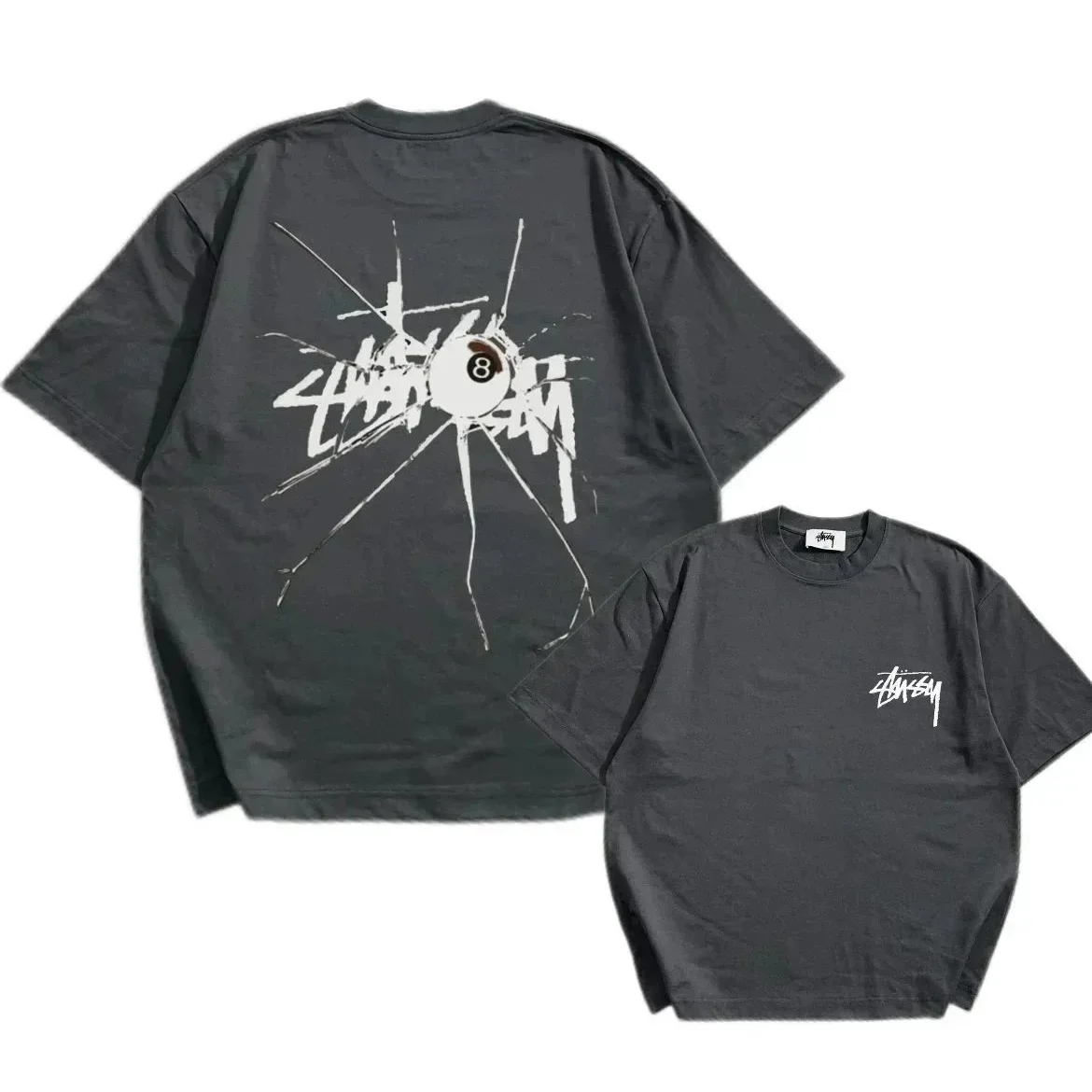 Stussy Stussy 8-Ball Oversized T-Shirt Black Black - 1