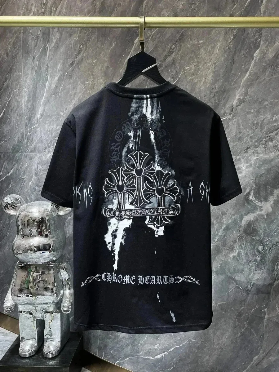 Chrome Hearts Chrome Hearts Cross Print T-Shirt Black Black - 1