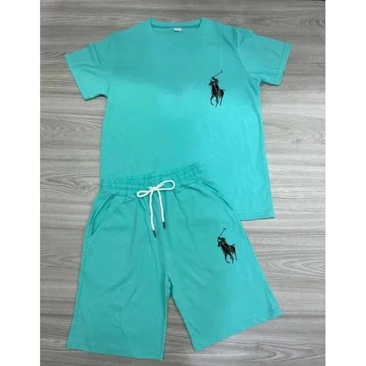 Polo Ralph Lauren Polo Ralph Lauren Polo Bear Set Mint Shorts & T-Shirt Green - 1