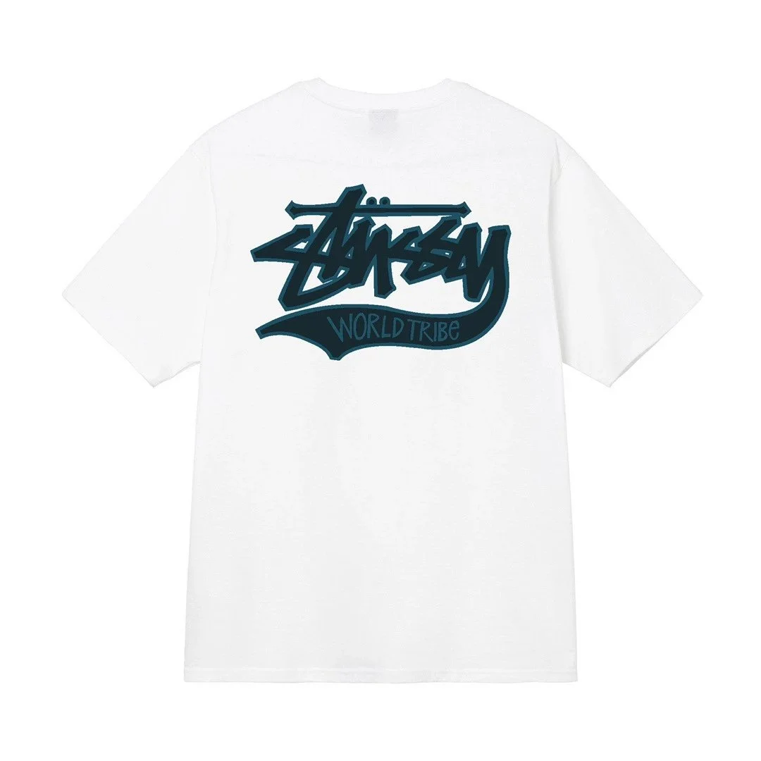 Stussy Stussy World Tribe White T-Shirt White - 1