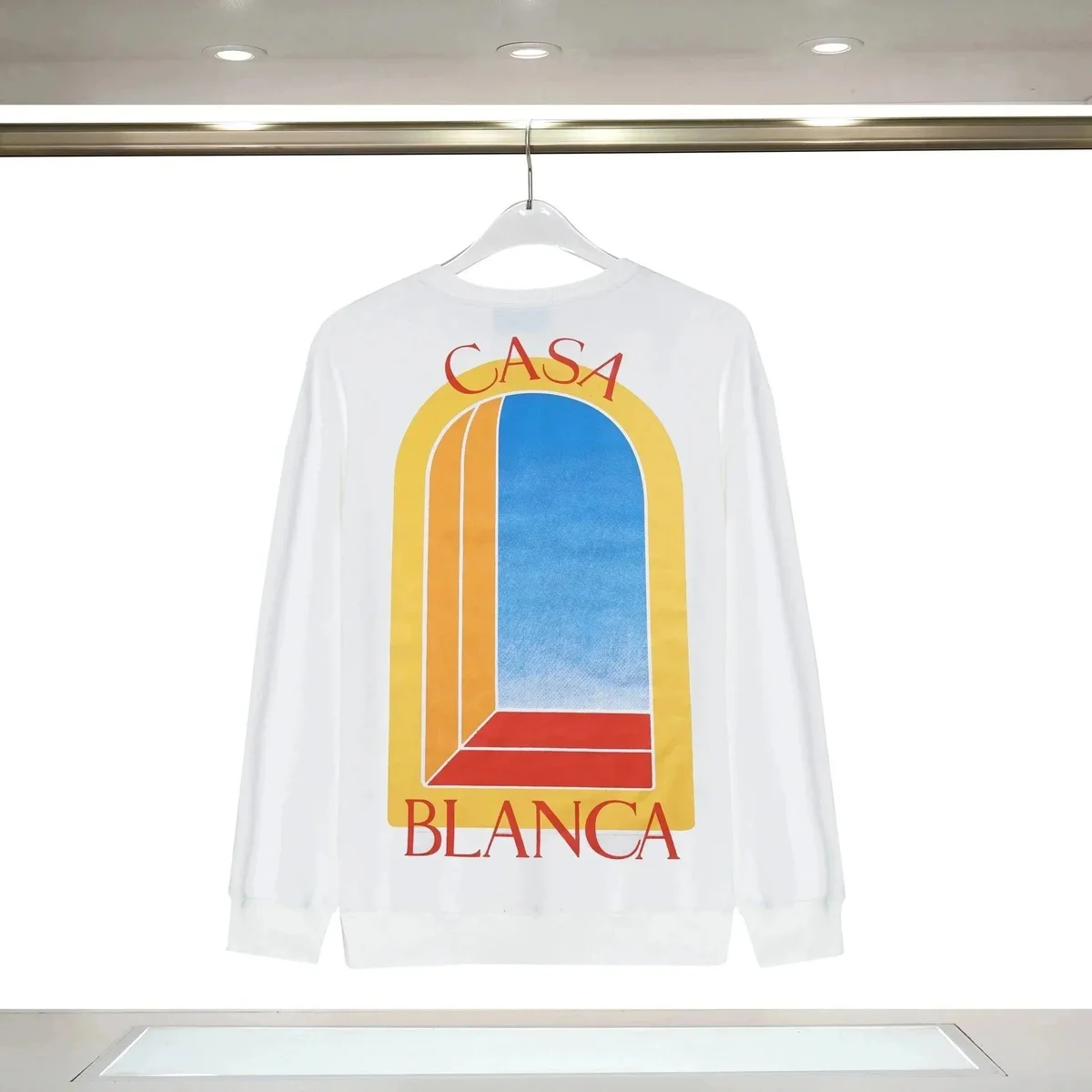 Casablanca White Casa Blanca Graphic Sweatshirt White - 1