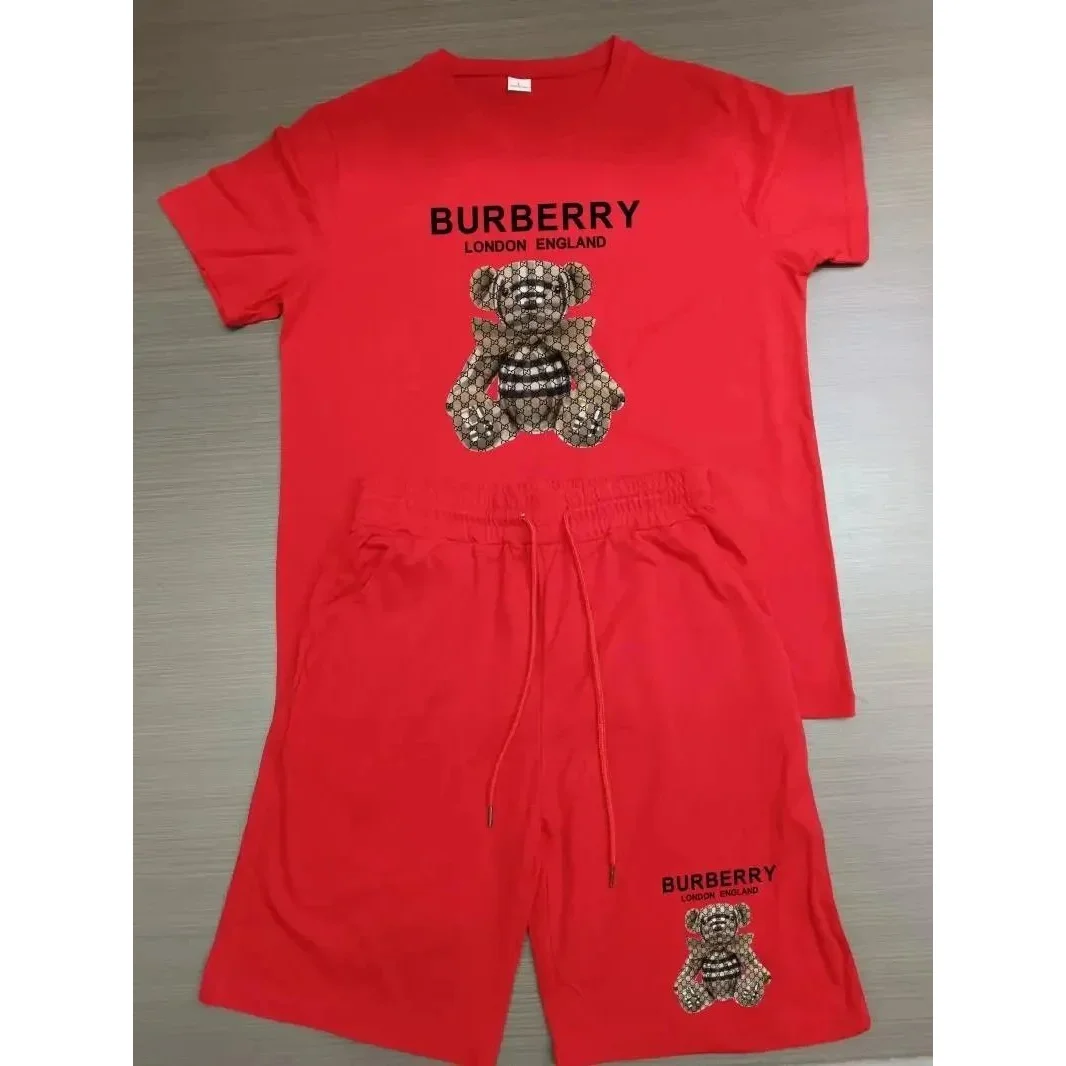 Burberry Burberry Red Bear Graphic Co-ord Set Red - 1