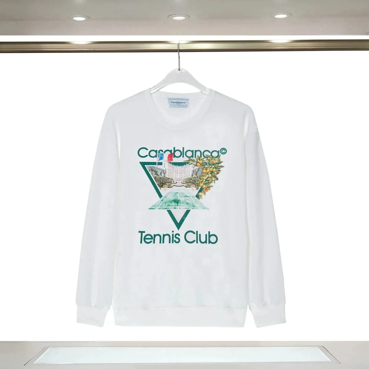Casablanca Casablanca Tennis Club White Graphic Sweatshirt White - 1