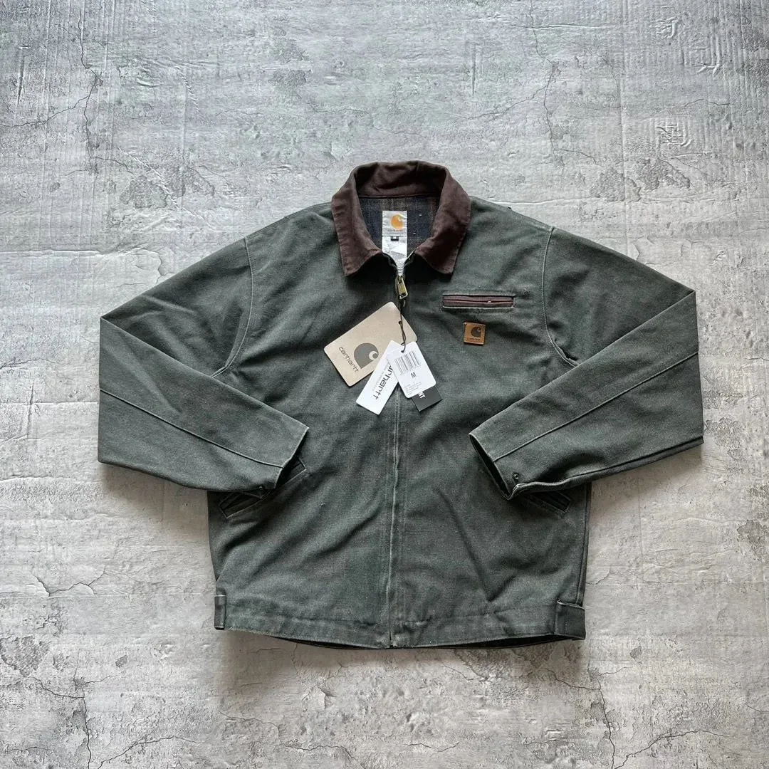 Carhartt Carhartt Work Jacket Olive Green Canvas Green - 1