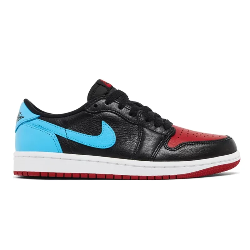 Jordan Nike Air Jordan 1 Low Black/Blue Red Sneakers Black - 1