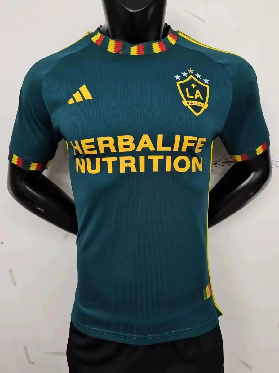 Adidas Adidas LA Galaxy Jersey Green Yellow Soccer Shirt Green - 1