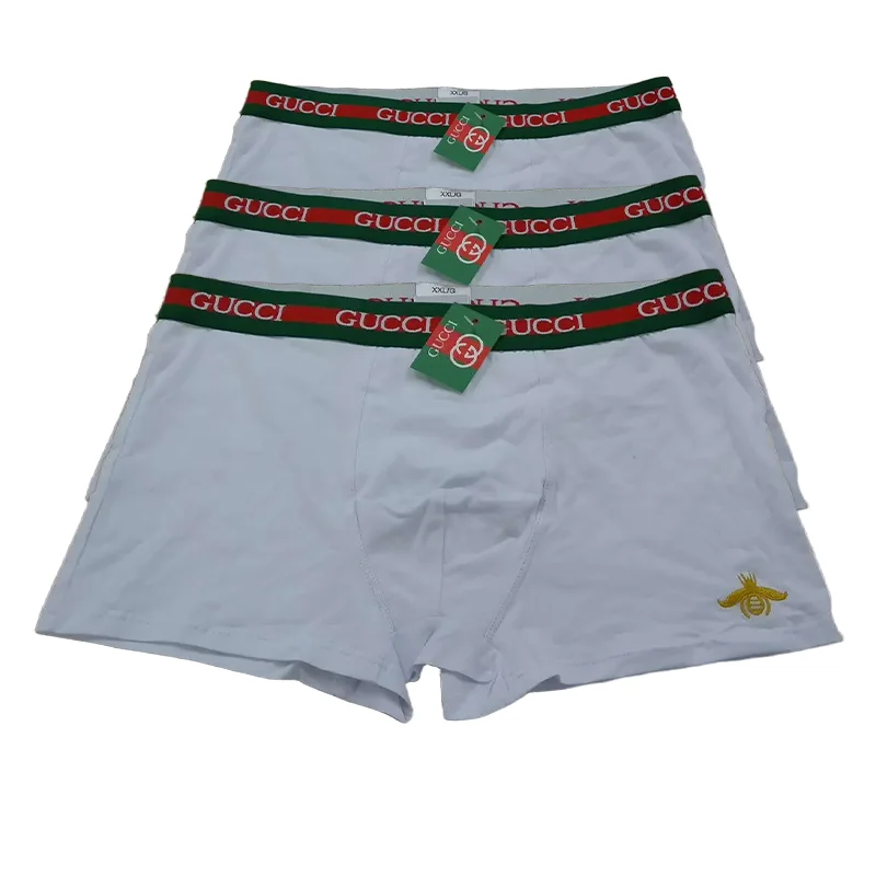 Gucci Gucci White Bee Embroidery Boxer Briefs White - 1
