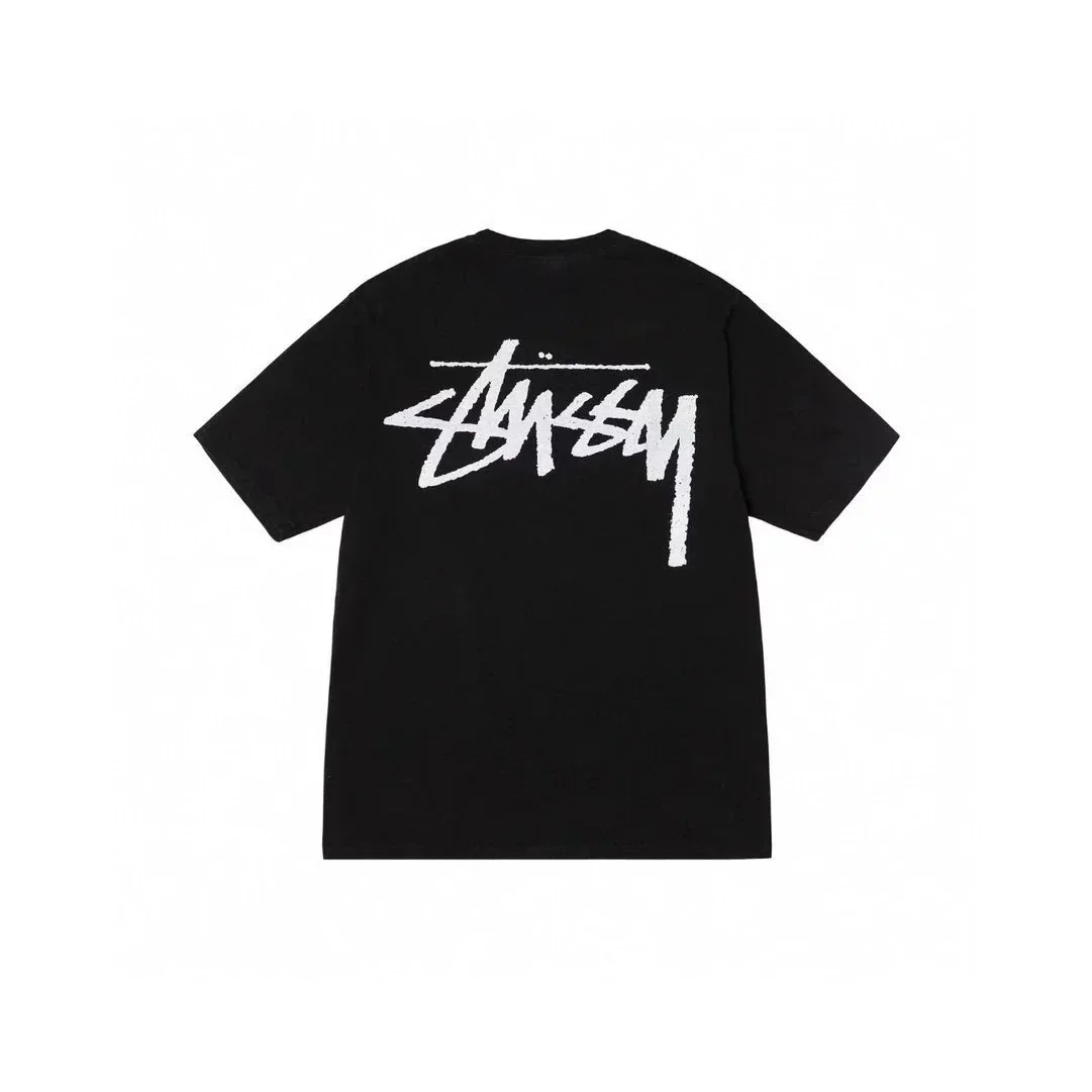 Stussy Stussy Stock Logo Black T-Shirt Black - 1