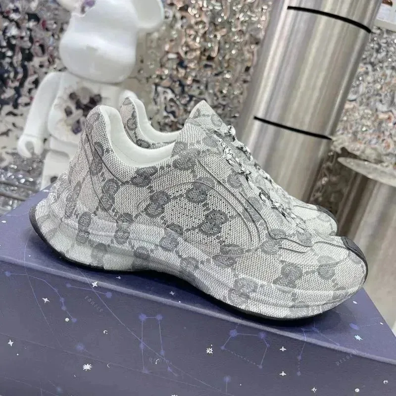 Gucci Gucci GG Marmont White & Grey Sneakers White - 1