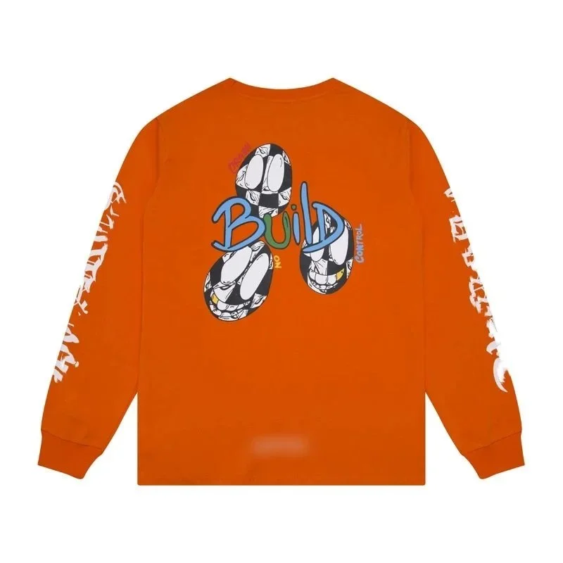 Other Orange Long Sleeve Graphic Tee Orange - 1