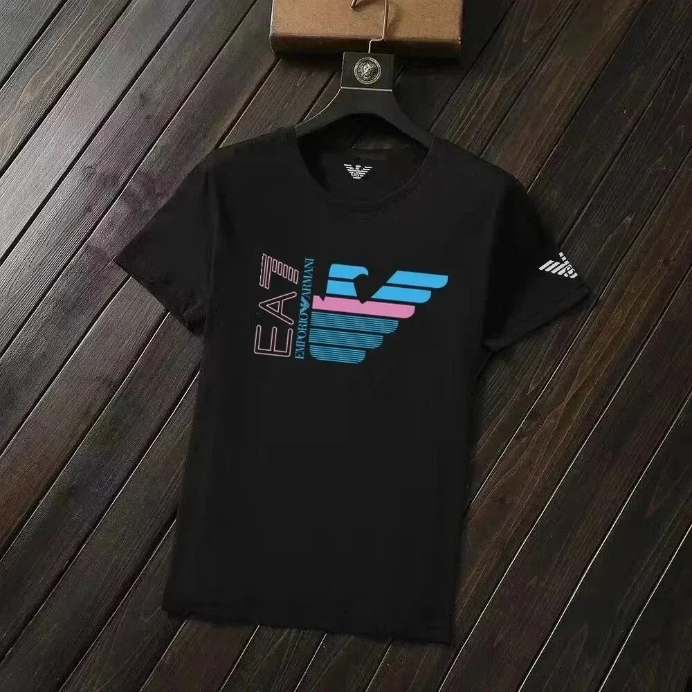 Armani Emporio Armani EA7 Wing Logo Black T-Shirt Black - 1