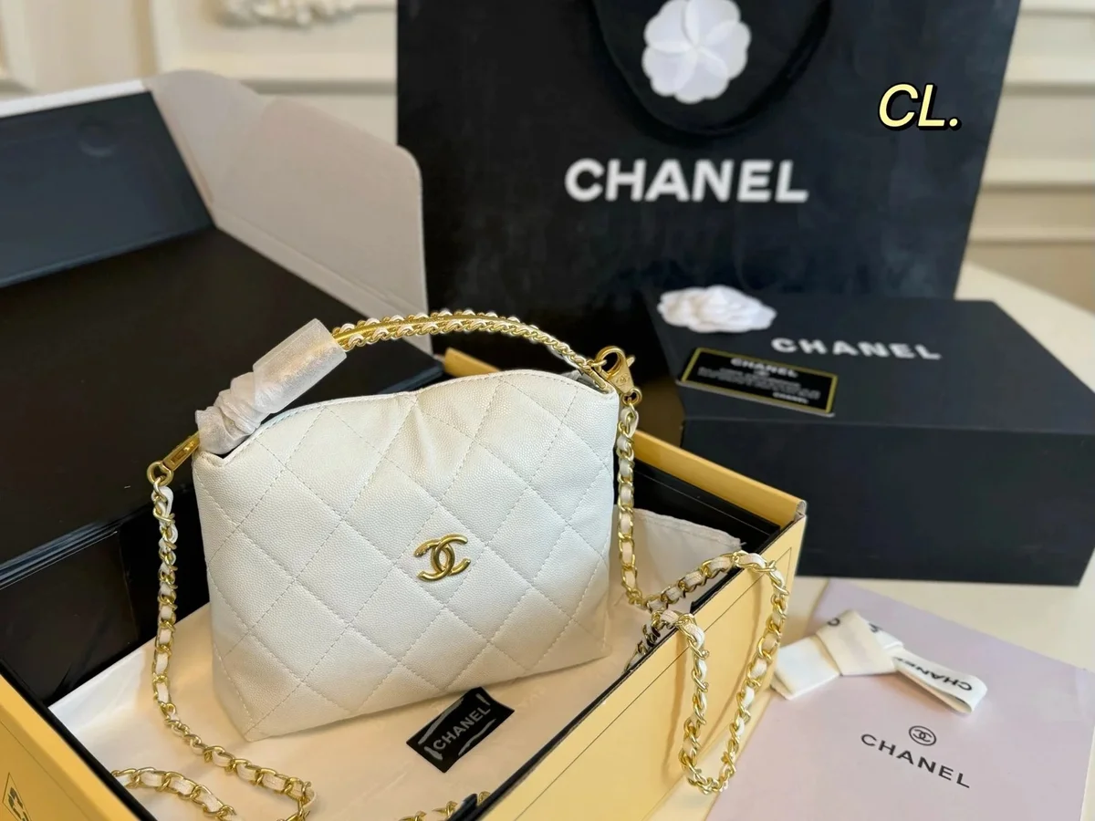 Chanel Chanel Classic Flap White Quilted Leather Bag White