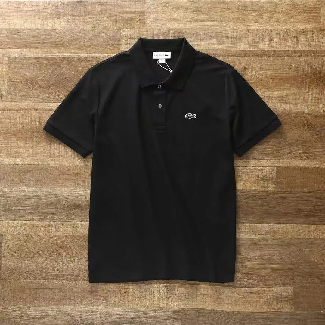 Lacoste Lacoste Black Crocodile Polo Shirt Black - 1