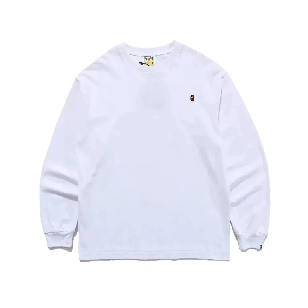A Bathing Ape A Bathing Ape White Long Sleeve T-Shirt White - 1