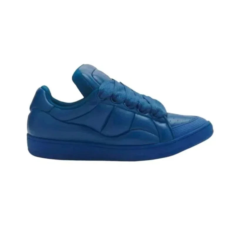 Balenciaga Blue Leather Sneakers Blue - 1