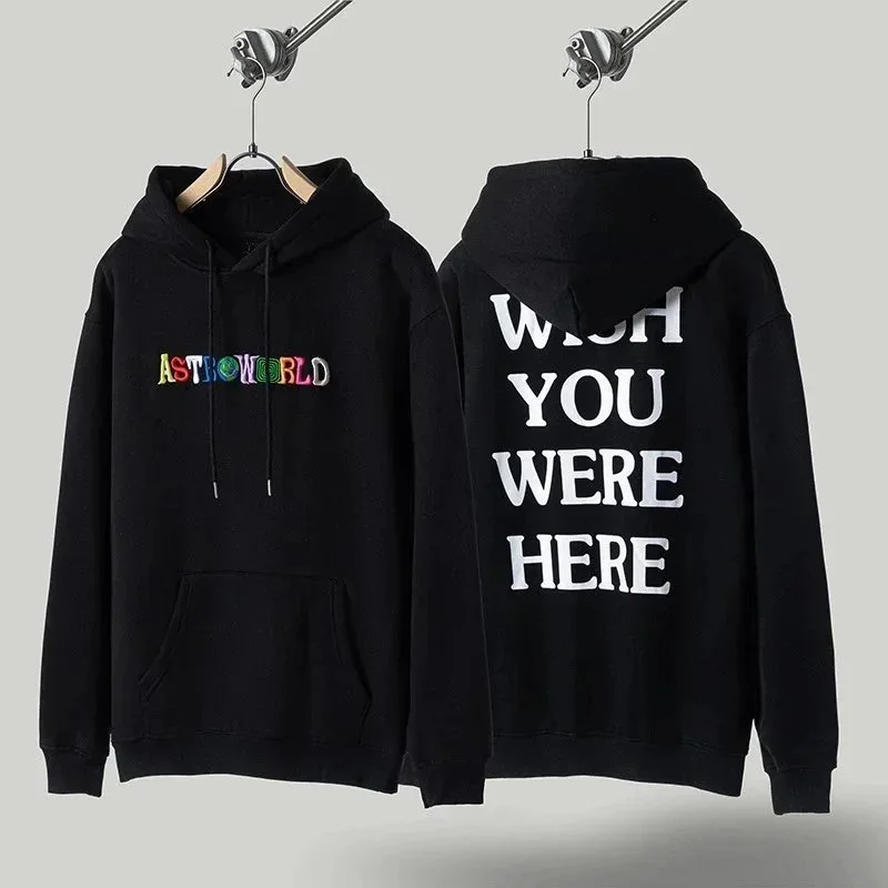 Other Unisex Black 'ASTROWORLD' Hoodie Black - 1