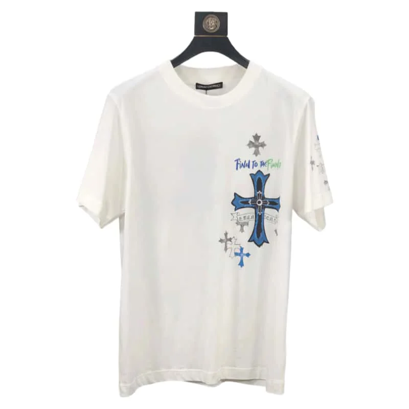 Chrome Hearts Chrome Hearts Find To Re-Find Cross T-Shirt White White - 1