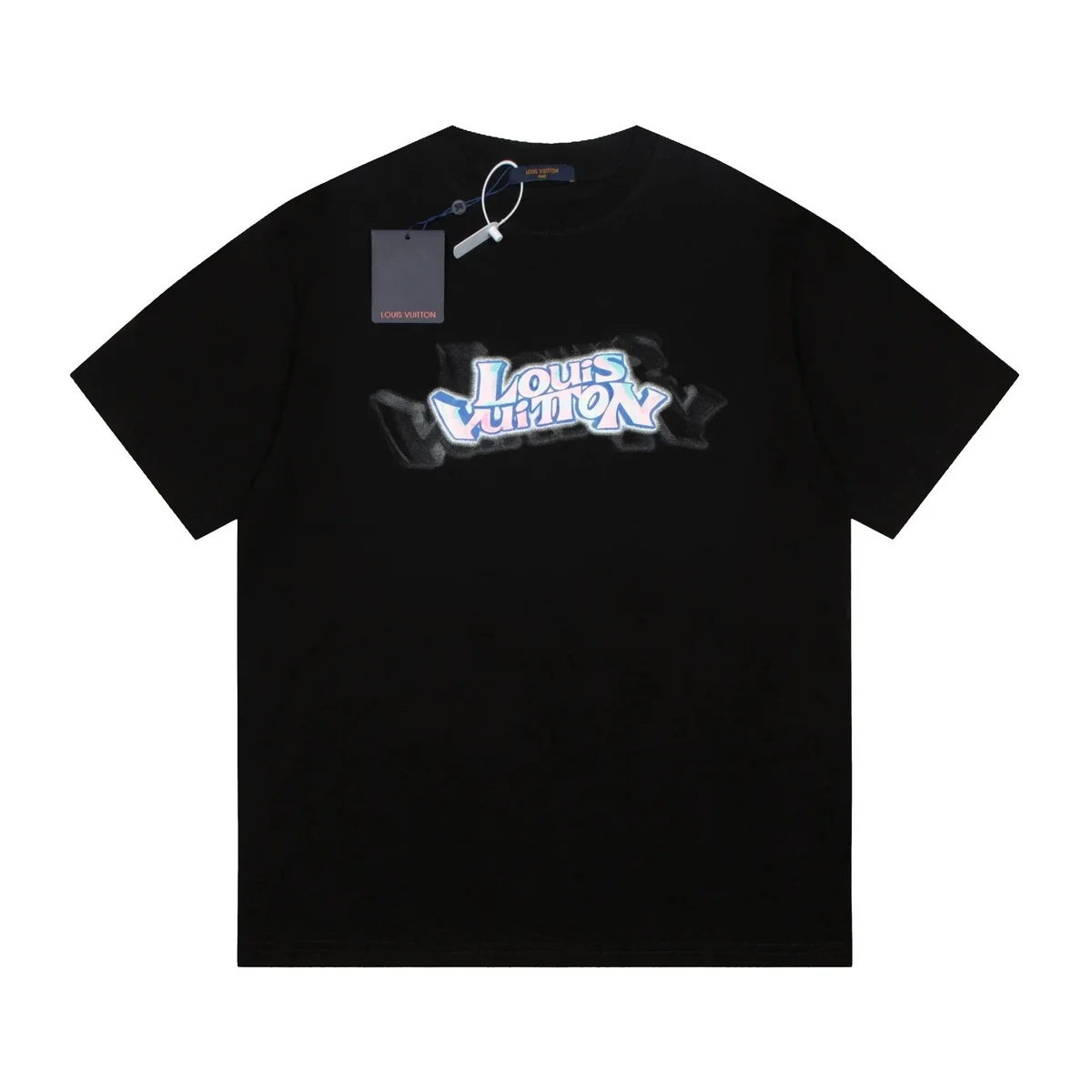 Louis Vuitton Louis Vuitton Black 'Louis Vuitton' Graphic T-Shirt Black