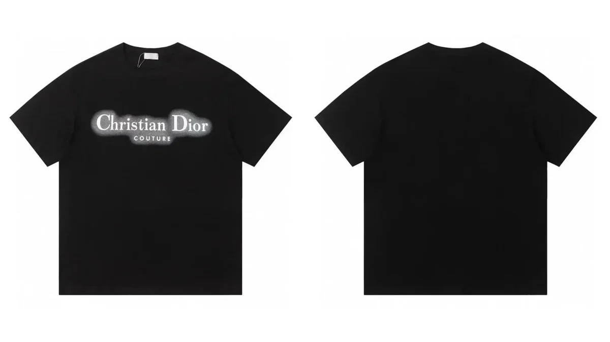 Dior Christian Dior Couture Black T-Shirt Black - 1
