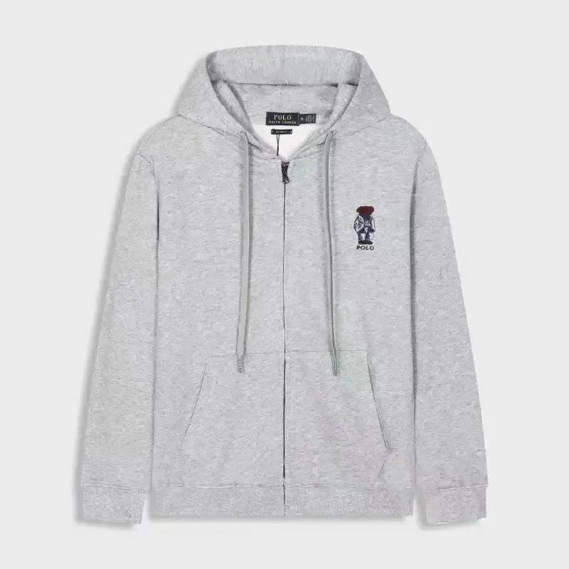 Polo Ralph Lauren Polo Ralph Lauren Big Pony Grey Zip-Up Hoodie Grey - 1