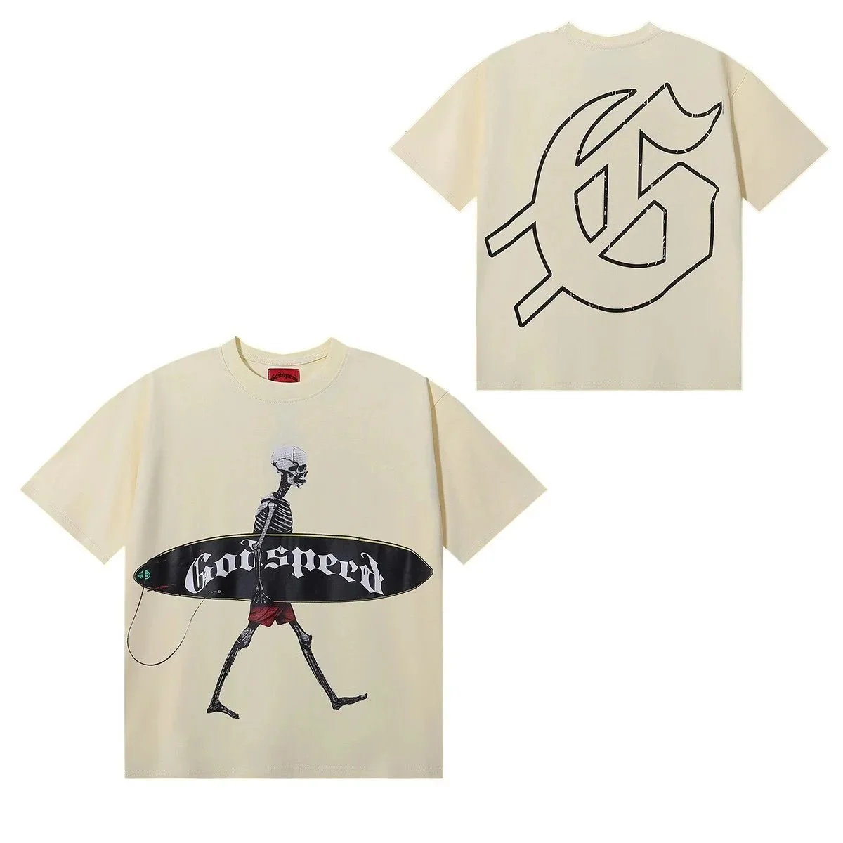 Off-White Off-White Inspired Godspeed T-Shirt Beige Beige - 1