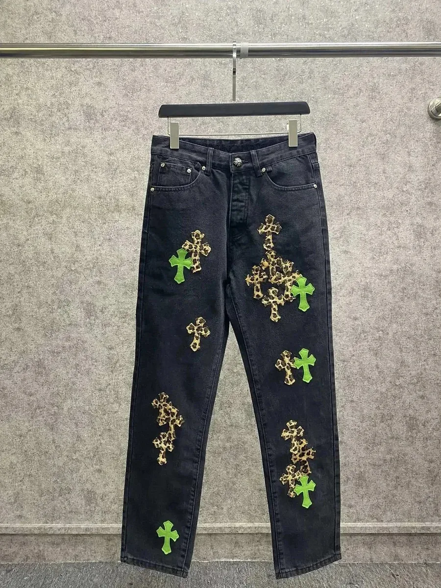 Chrome Hearts Chrome Hearts Cross Embellished Jeans Black Black - 1