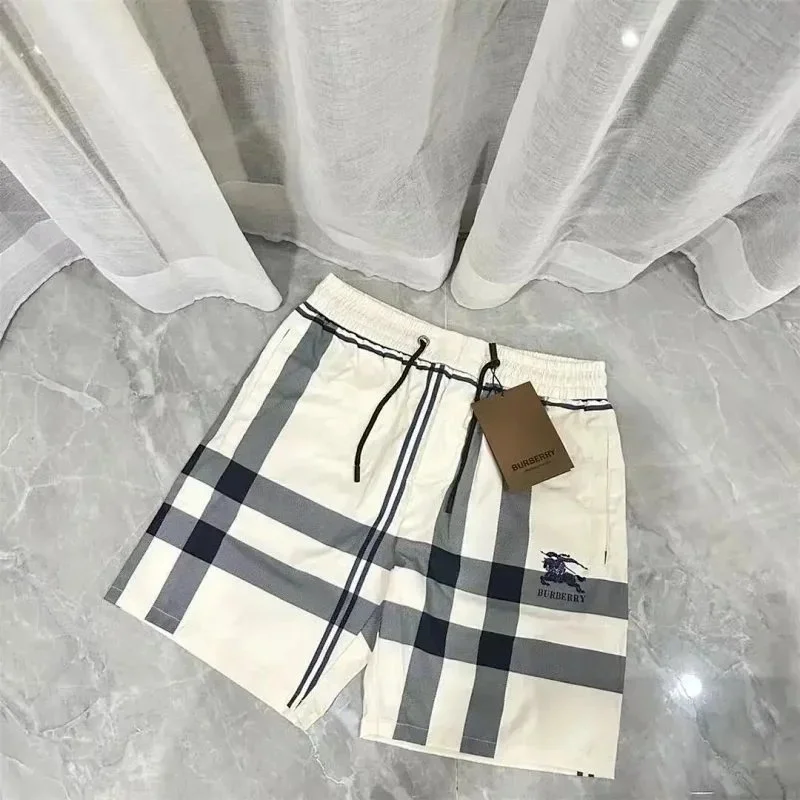 Burberry Burberry Plaid Shorts Beige & Navy Casual Beige - 1