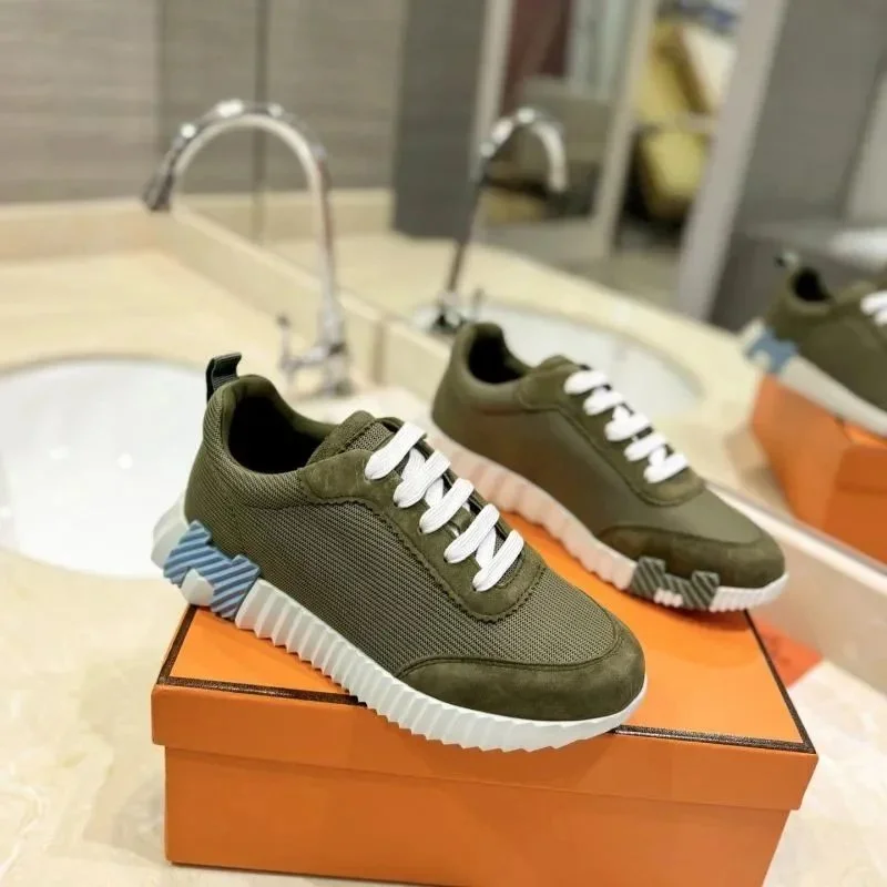 Hermès Hermès Birkin Olive Green Sneakers Green