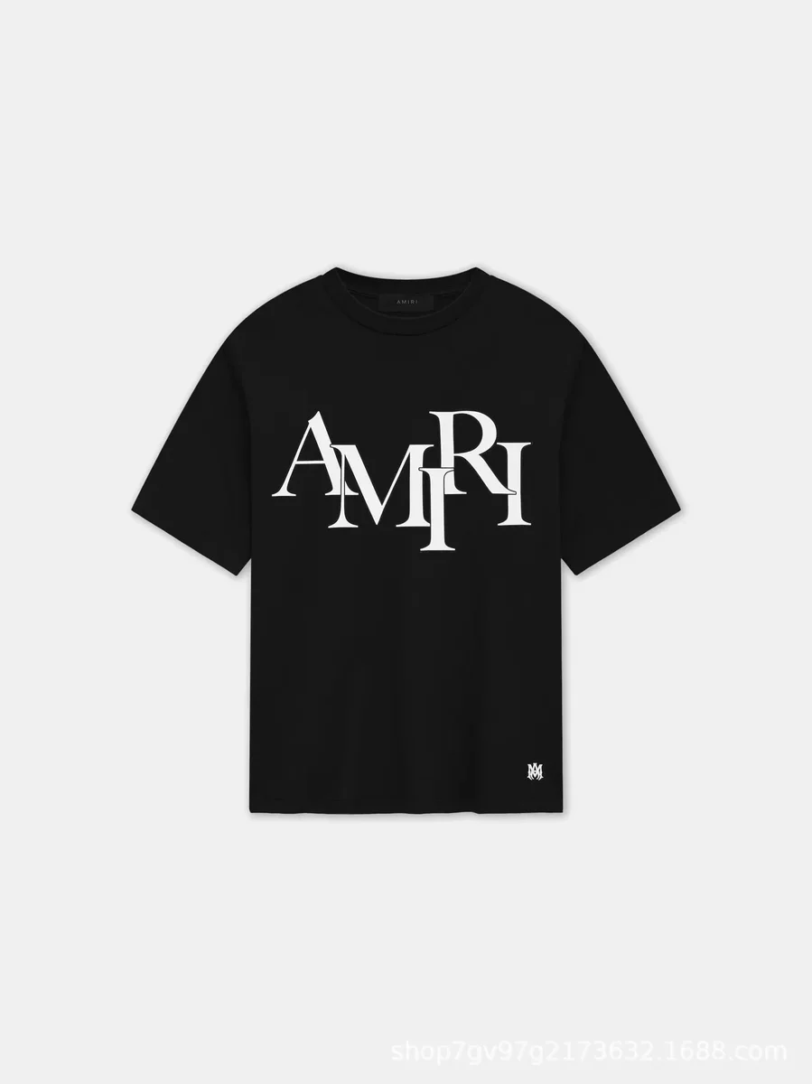 Amiri Amiri Black AMRI Logo T-Shirt Black - 1