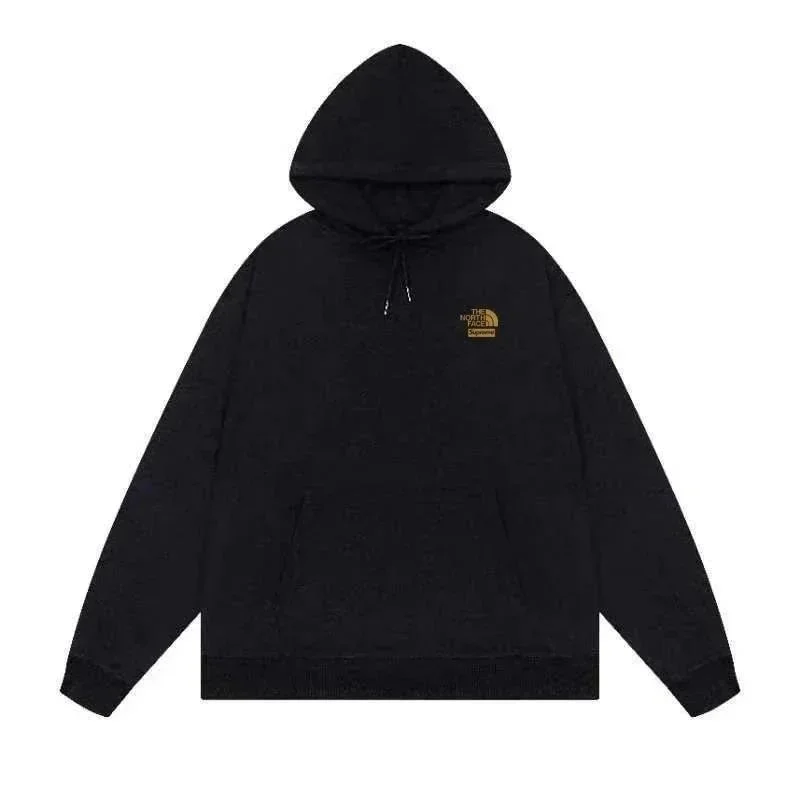 The North Face The North Face Black Hoodie with Yellow Logo Black - 1