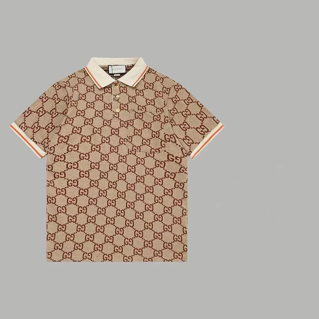 Gucci Gucci GG Monogram Polo Shirt Beige Beige - 1