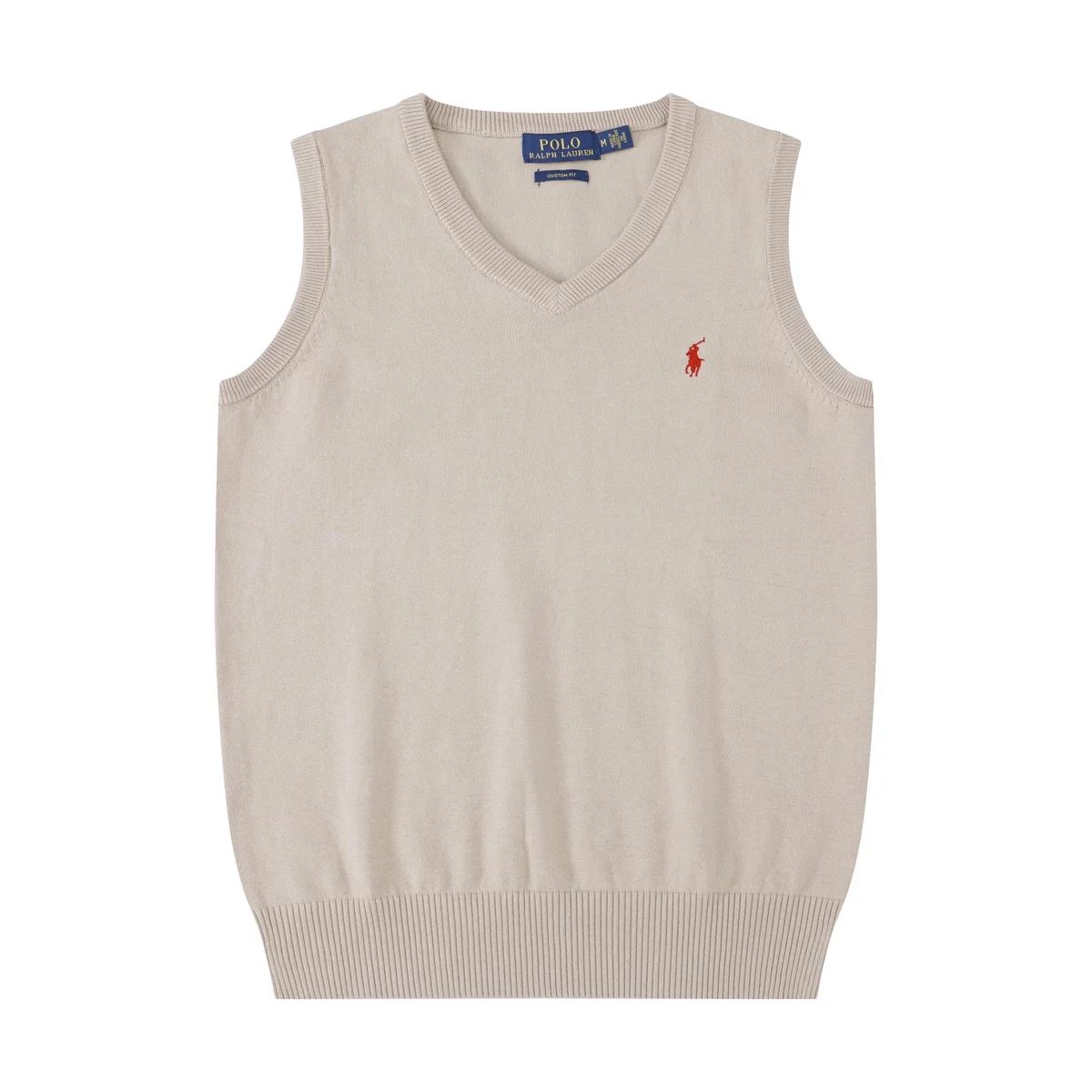 Polo Ralph Lauren Polo Ralph Lauren Beige V-neck Sweater Vest Beige - 1