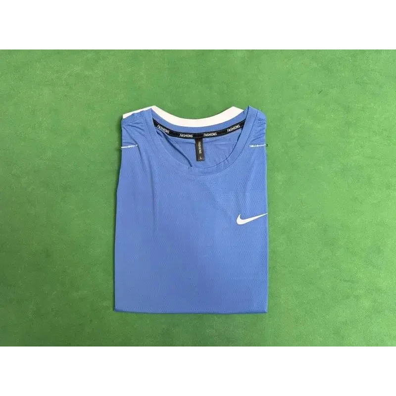 Nike Nike Air T-Shirt Blue Solid Blue - 1