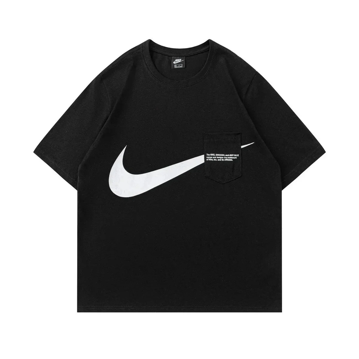 Nike Nike Black Swoosh Pocket T-Shirt Black - 1