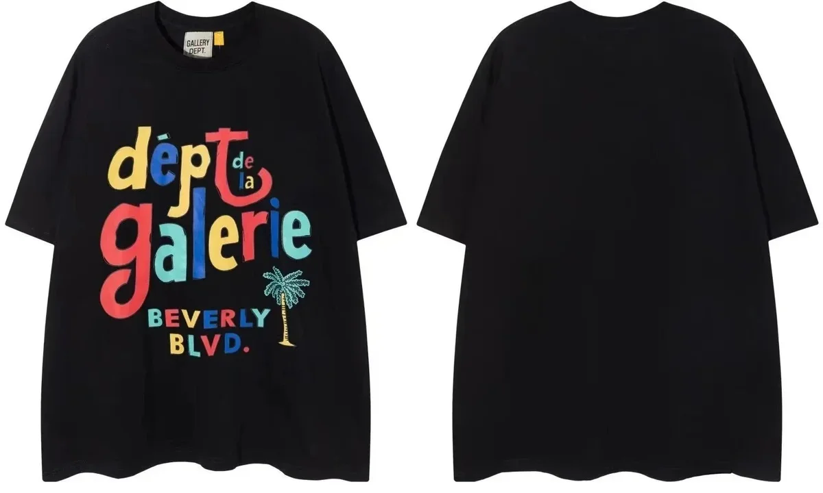 Gallery Dept. Gallery Dept. Dept de la Galerie Beverly Blvd. Black T-Shirt Black - 1