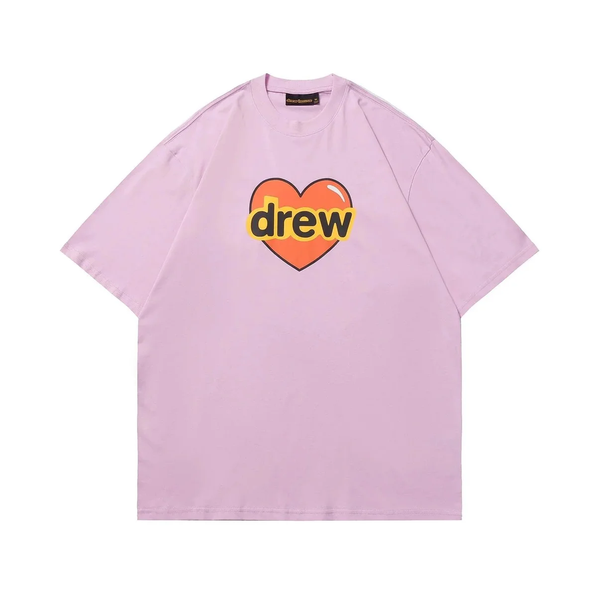 Drew House Drew House Heart 'drew' T-Shirt Lilac Pink - 1