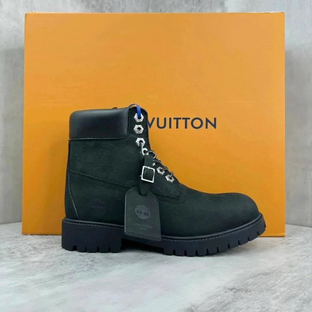 Louis Vuitton Louis Vuitton LV Trainer Black Boots Black