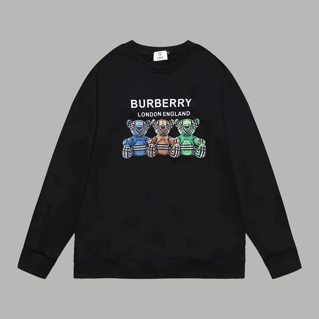 Burberry Burberry Black Bear Print Crewneck Sweatshirt Black - 1