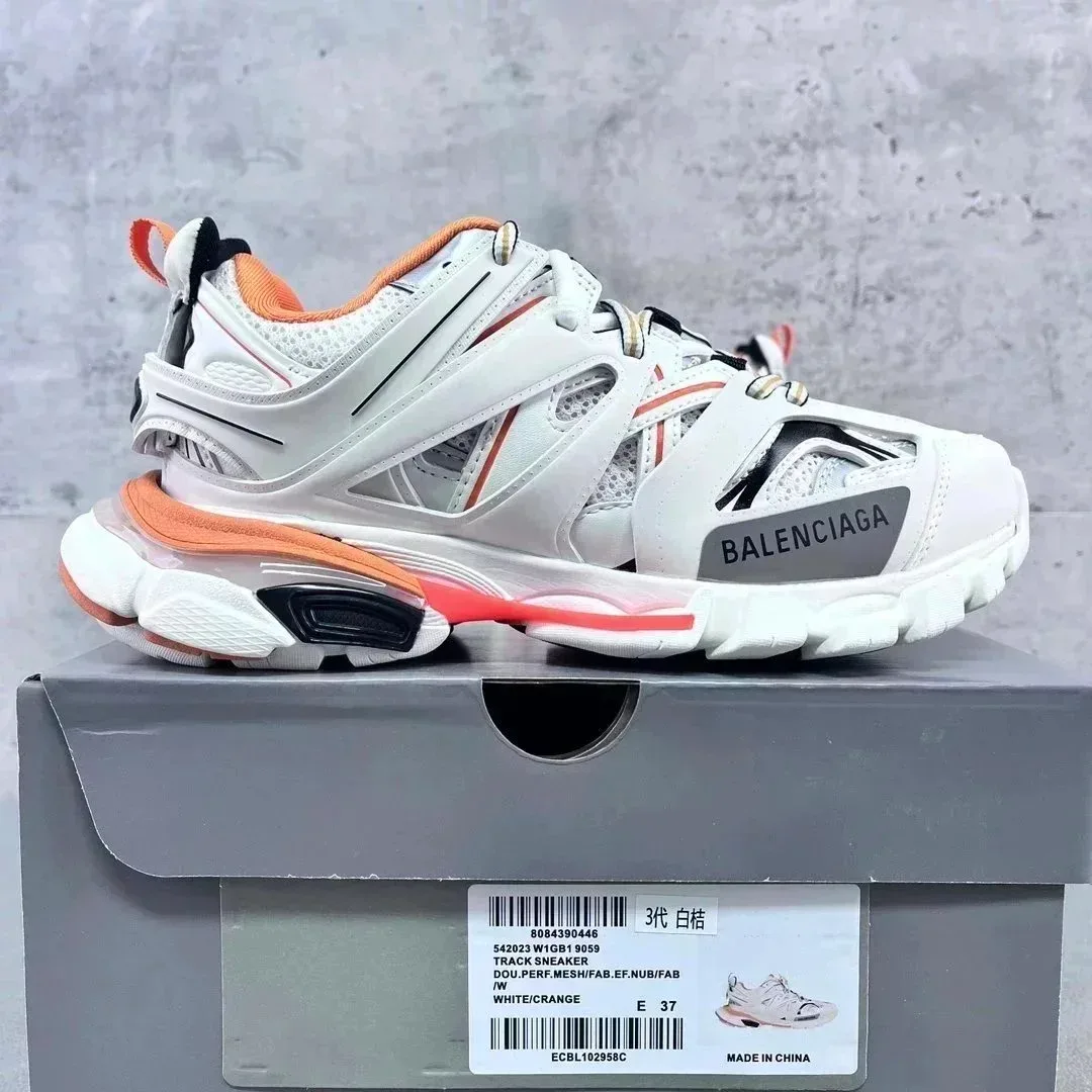 Balenciaga Balenciaga Track White/Orange Sneakers White