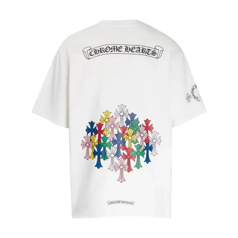 Chrome Hearts Chrome Hearts White Cross Print T-Shirt White - 1